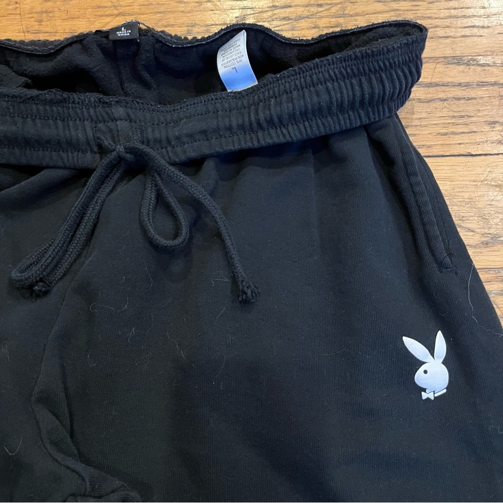 Black Playboy Sweatpants